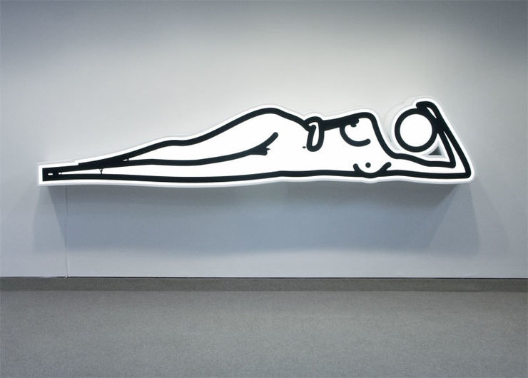 Julian Opie, This Is Bijou Reclining 1, 2007