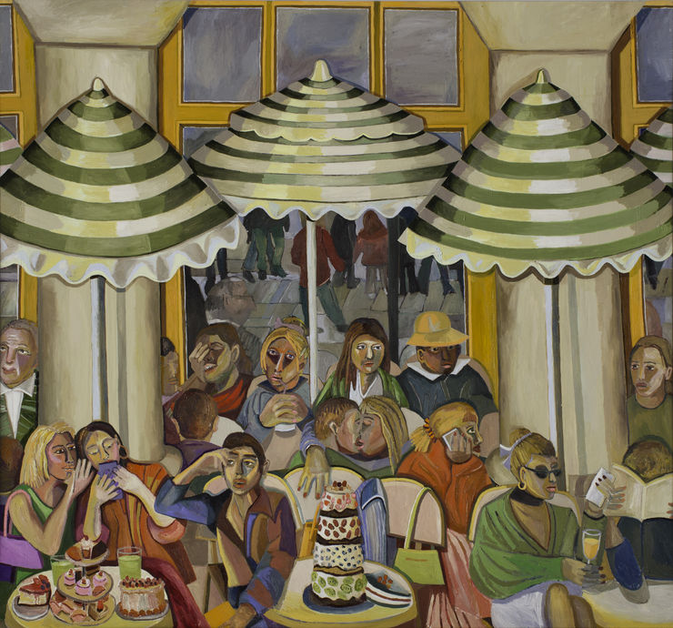 Jade van der Mark, A terrace full of unique faces, Place Colette, Paris, 2025