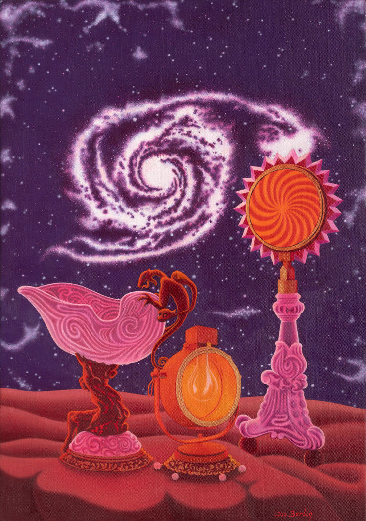 Dis Berlin, Bodegón cósmico para Peter Dello, 2019