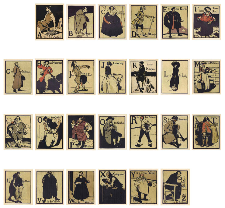 William Nicholson, An Alphabet, 1898