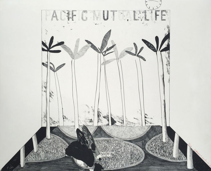 David Hockney (b. 1937), Paciﬁc Mutual Life, 1964