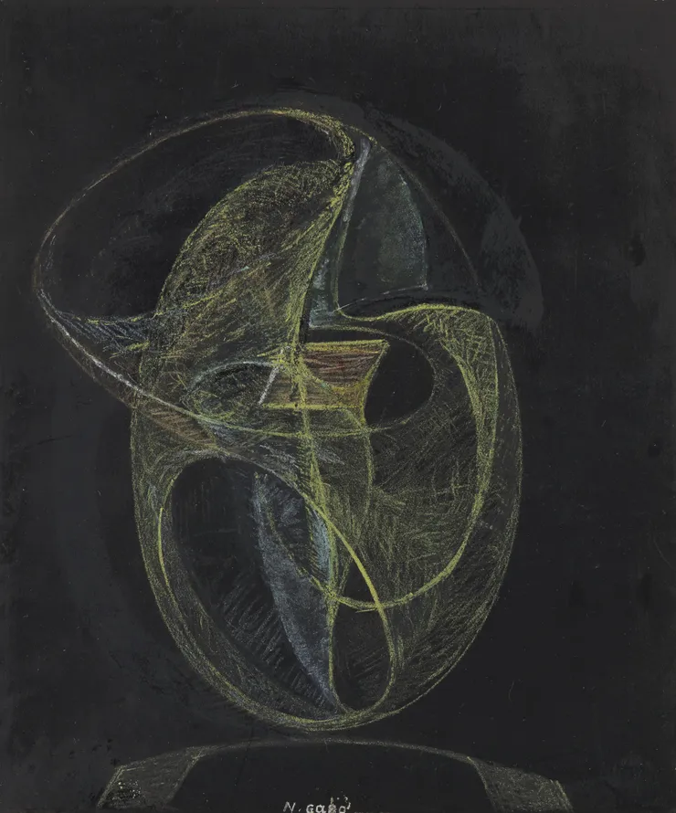 Naum Gabo - Drawing for a Construction in Space, 1935