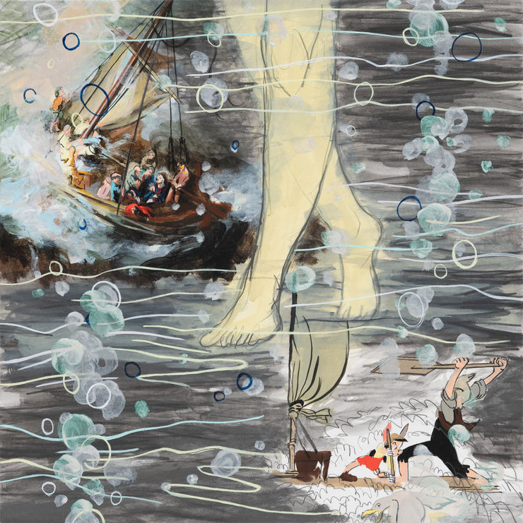 드로잉-물위를 걷는 다리5 (극지의 항해자)