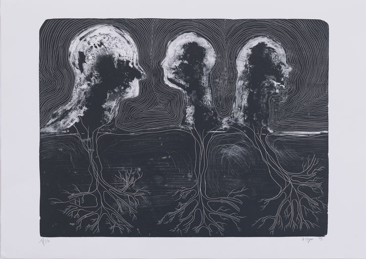 Barthélémy TOGUO BACK TO ILLUSION, 2009 ithography 70 x 100 cm Ed. 1/36 , 3/36