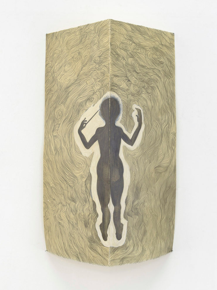 Sandra Vásquez de la Horra 10El Director de las Olas, 2017 drawing on paper graphite, aquarelle in wax 76.5 x 55cm