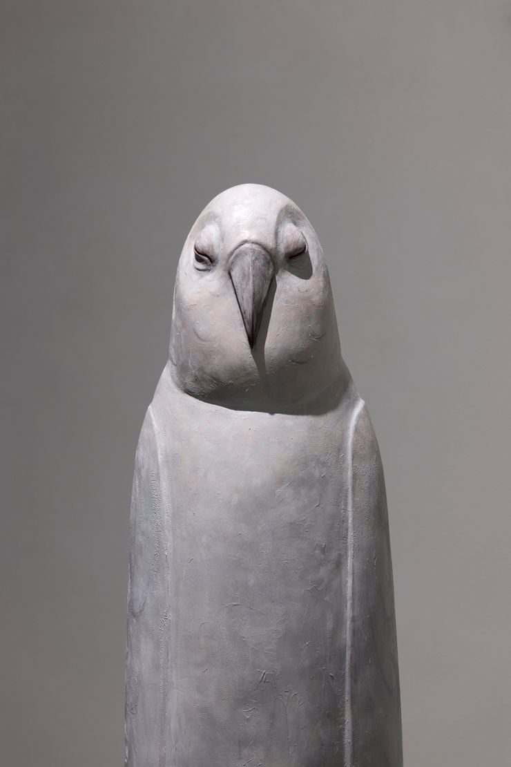 Chun Sungmyung Swallowing the Shadow, 2016 oil painting on frp 26 x 34 x 142 cm