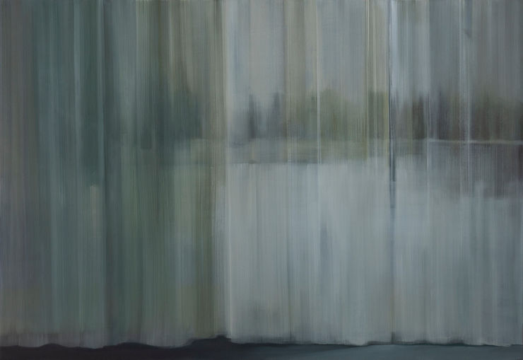 Park Kyung-A Landscape with curtain, 2009 oil on canvas 112 x 162.2 cm