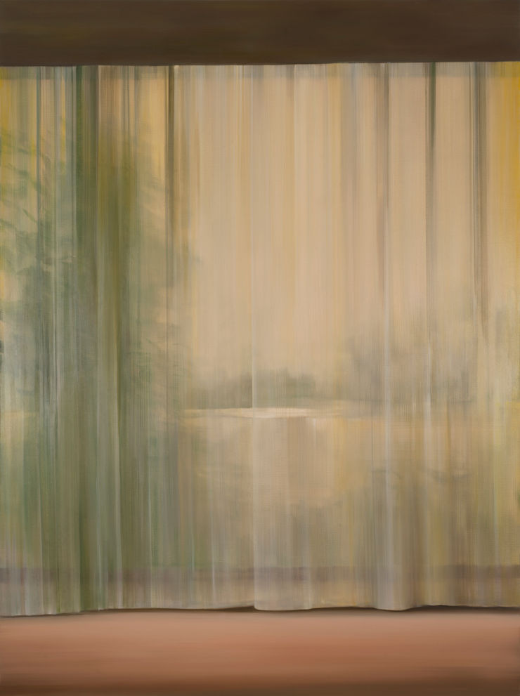 Park Kyung-A Landscape with curtain 2, 2009 oil on canvas 200 x 150 cm