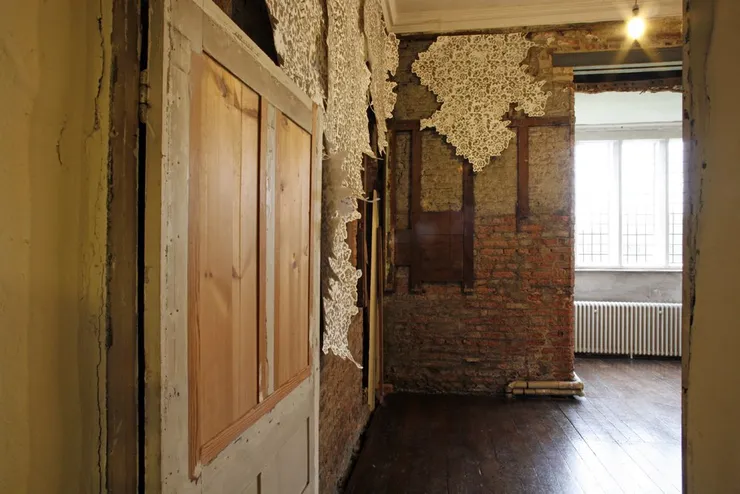 Catherine Bertola, Layer/s, lost without trace (detail), 2009