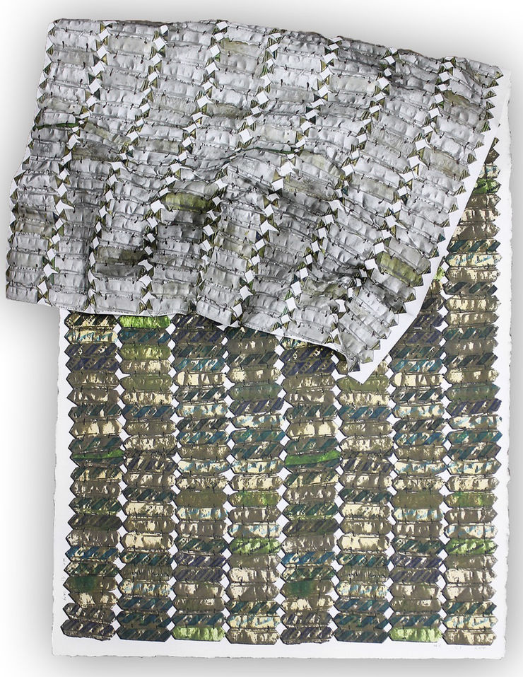 El Anatsui, Green Variation , 2015