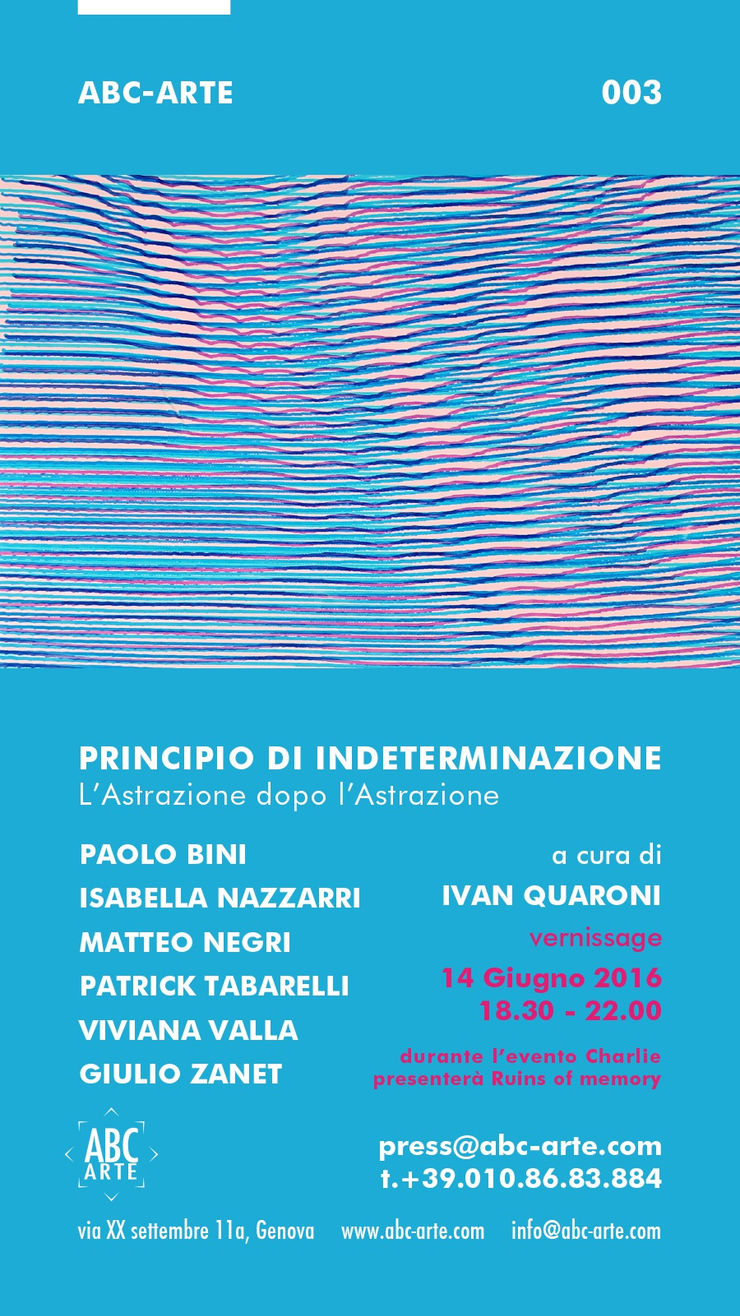 Opening Party | Principio d’indeterminazione - L’Astrazione dopo l’Astrazione