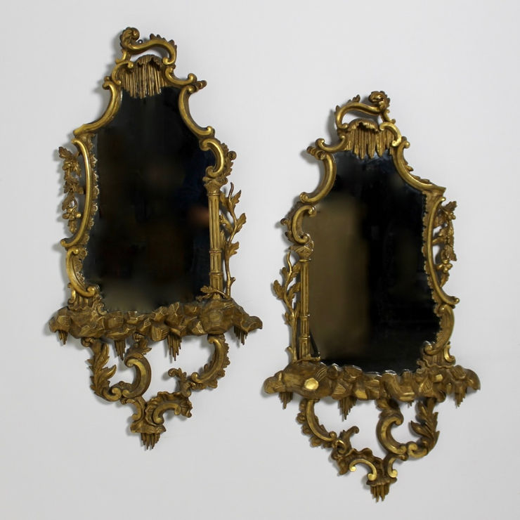 Pair George III Period Chinoiserie Mirrors ( sold )