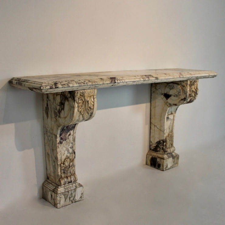 Large Scale 19th Century Country House Marble Console Table ( sold )