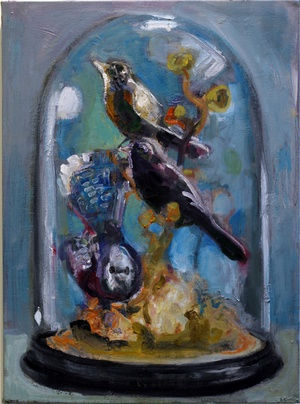 Joseph Peragine Love Me Til my heart stops oil on canvas