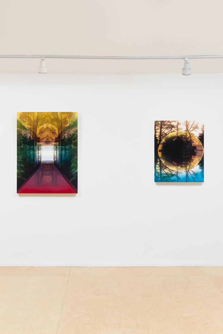 Hallway With Trees And Floating Forest On One Wall Ian