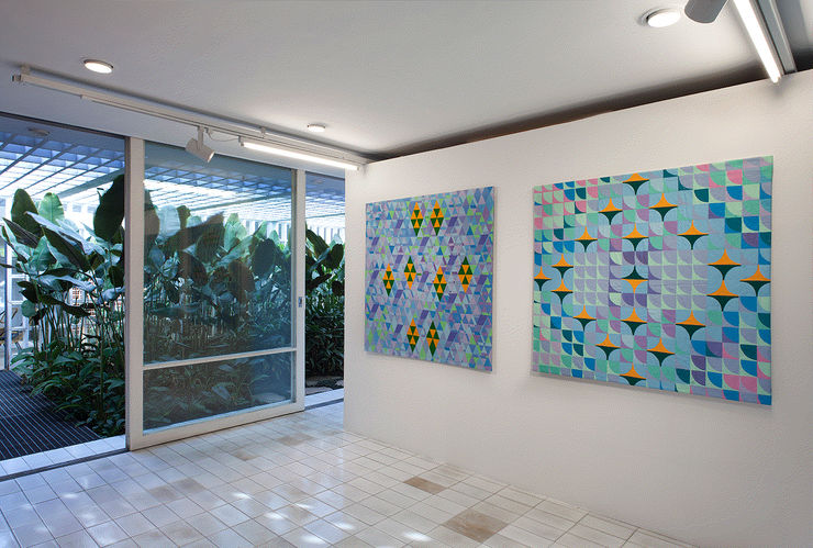 Delson Uchôa, vista da exposição ¨Exercícios Geométricos Vingados¨, 2021