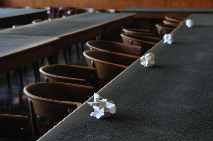 Raphaël Zarka, “Schönflies, pavage d’espace nº327 (2) (Mathematisches Institut, Göttingen)”, 2014