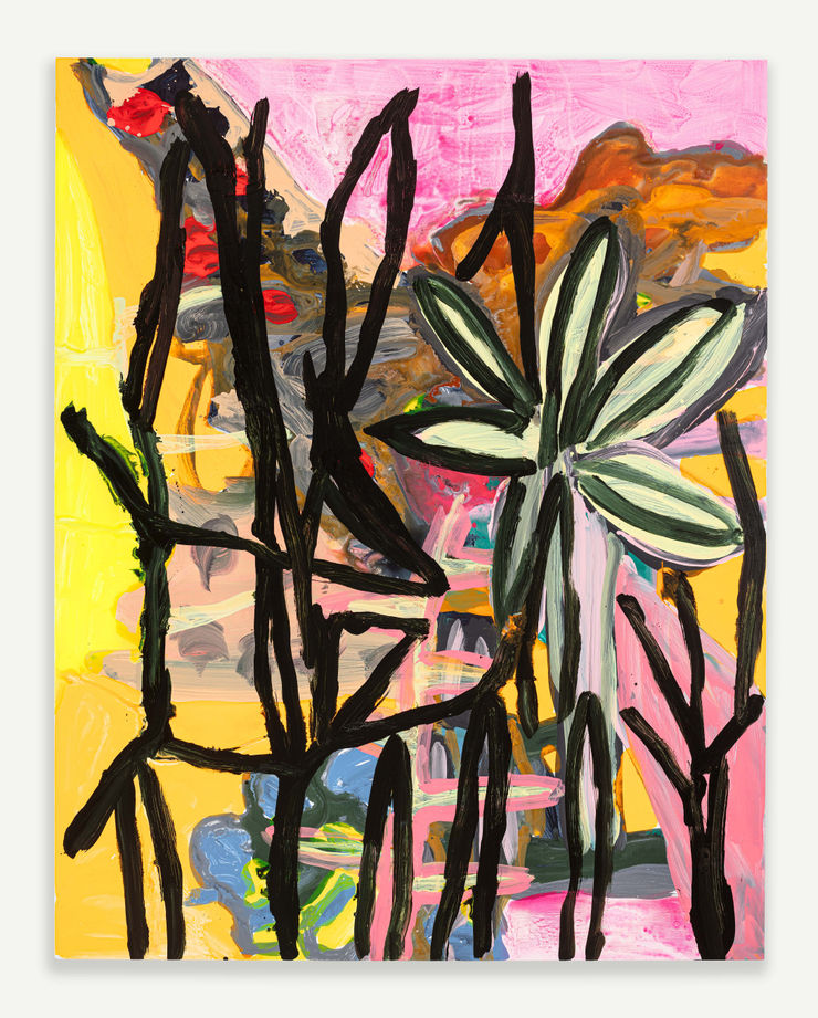 Gabriela Machado "Cintura fina", 2023 acrílica sobre linho | acrylic on linen 190 x 150 cm | 74.8 x 59.05 in