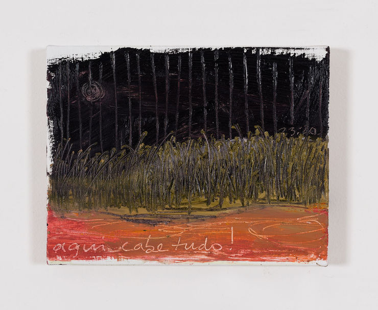 Gabriela Machado "Aqui cabe tudo!", 2017 óleo sobre linho | oil on linen 14,2 x 18,2 cm | 5.59 x 7.16 in