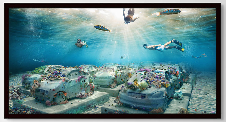 Leandro Erlich “Concrete Coral (reefline Miami)”, 2026 impressão texturizada sobre alumínio textured print on aluminum 114 x 58,5 cm 45 x 23 in