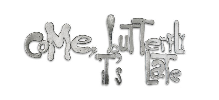 Rob Wynne, "Come, butterfly it’s late", 2018