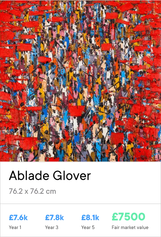 Ablade Glover, Red Market Scene, 2007