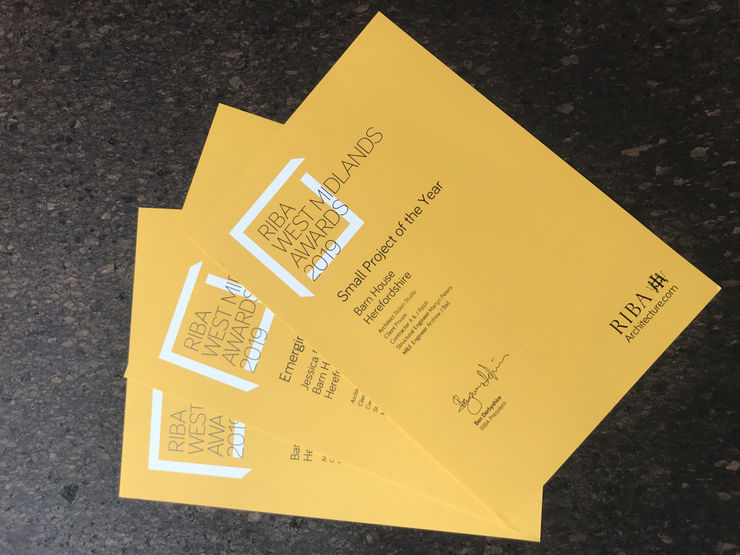 Barn House wins 3 RIBA Awards