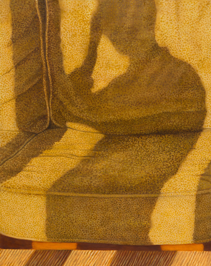 don't think so much oli on linen 100 x 80 cm