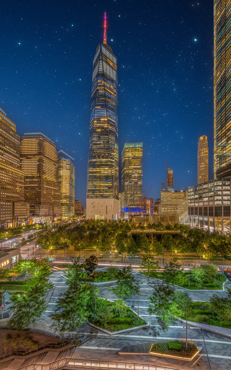 Starry Night, Freedom Tower, NYC, 2020