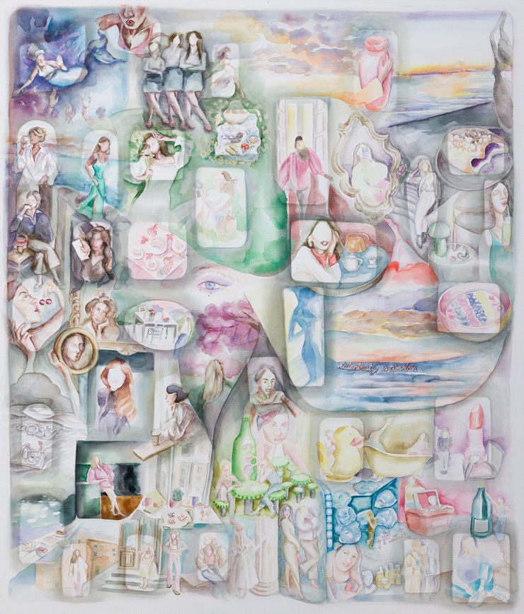 Katarzyna Wyszkowska The Frame, 2024 Oil on canvas 140 x 120 cm | 55 1/8 x 47 1/4 in