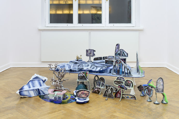 Katarzyna Wyszkowska Web Town, 2024 Own technique 60 x 165 x 140 cm | 23 5/8 x 65 x 55 1/8 in