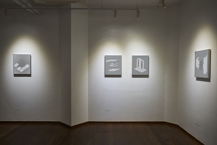 Install view, Concrete Ciphers, 2019