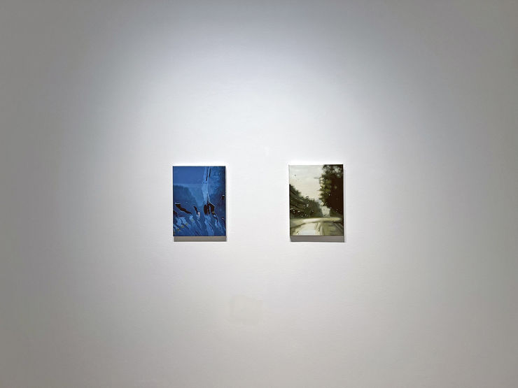 Gregory Thielker, Prelude, Installation view, New paintings, Le Feuvre & Roze