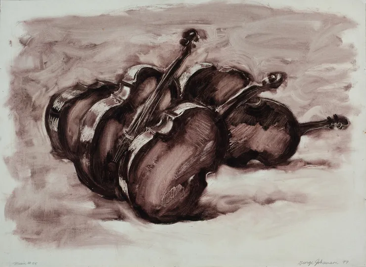 George Johanson (1928-2022), Music #55 (Unframed), 1999