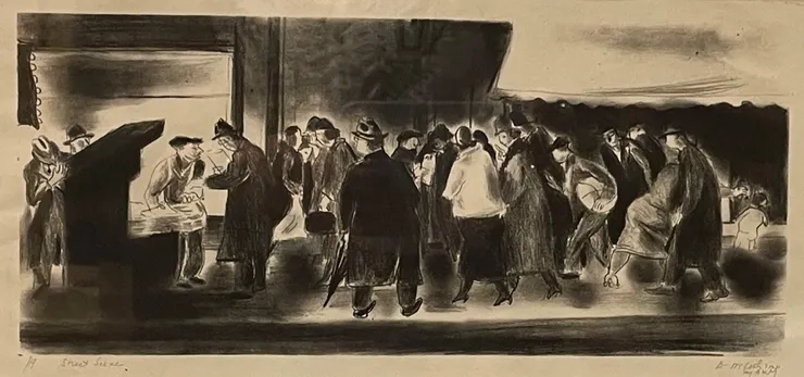 David McCosh (1903-1981), Street Scene, C. 1930