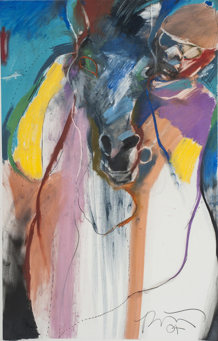 Rick Bartow (1946-2016), In the Gate: Homage to Little Beaver Fry IV, 2004