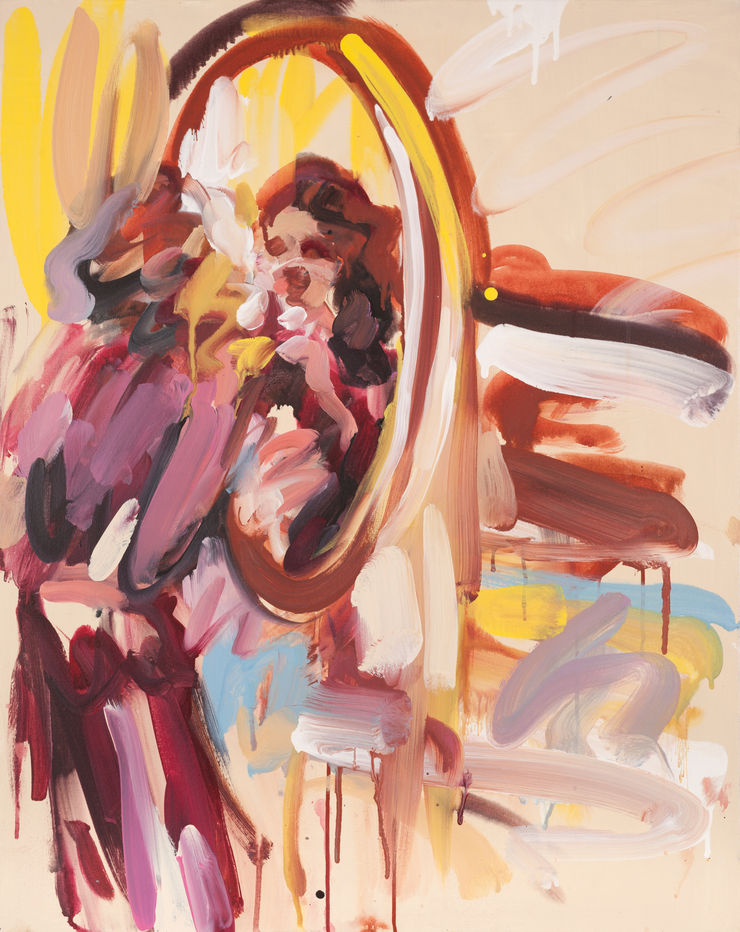 Laura Lancaster Looking Glass 2020 Acrylic On Canvas 100 X 80 Cm