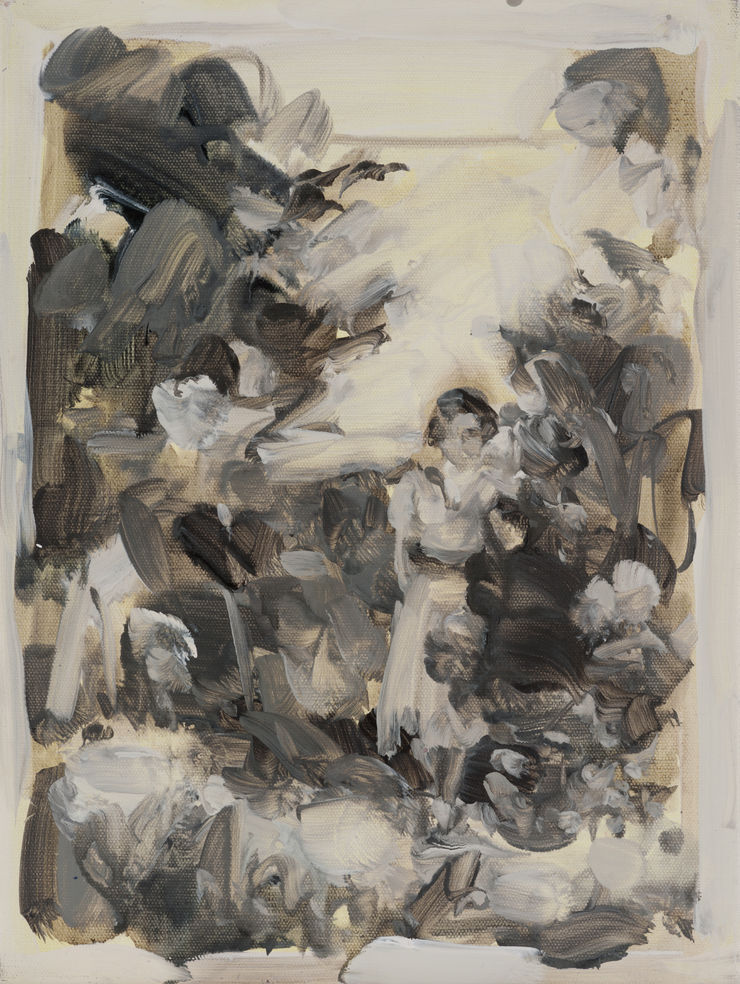 Laura Lancaster Untitled 2020 Acrylic On Linen 40 X 30 Cm