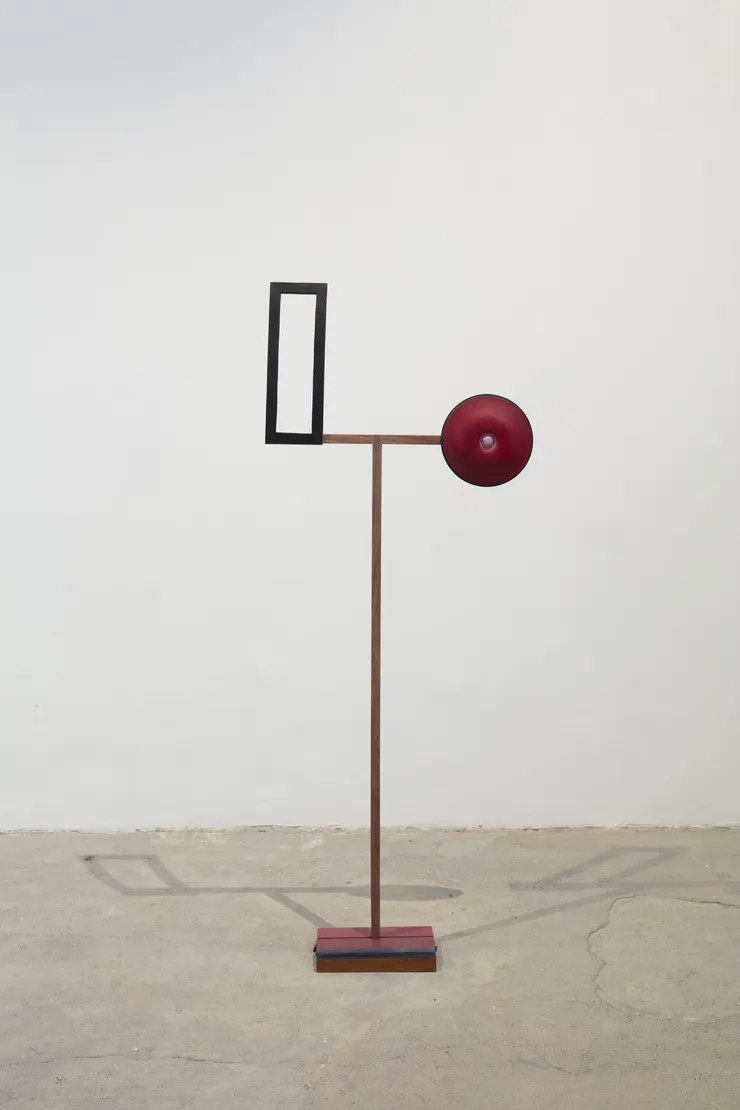 Ana Mazzei El Marco, 2022 Wood and acrylic ink 118 x 50 x 30 cm (46.46 x 19.69 x 11.81 in)