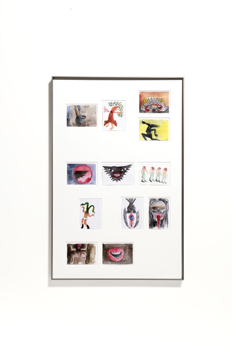 Naomi Rincón Gallardo From the Tzitzimime Trilogy, 2021 - 2023 Watercolor and ink on paper 101 x 63 x 3 cm (39.57 x 24.53 x 1.22 in) (NRG-2021-11