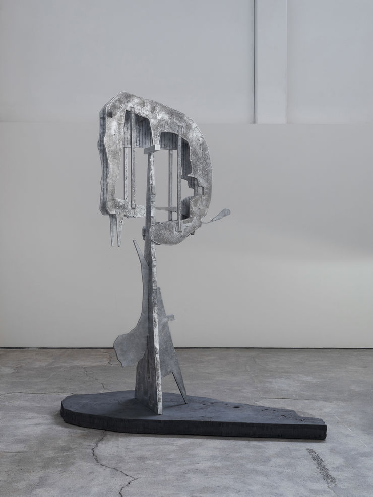 Carlos H. Matos I stand, I watch, 2025 Pigmented concrete, aluminum 200 x 175 x 80 cm (79 x 69 x 32 in) 75 kg