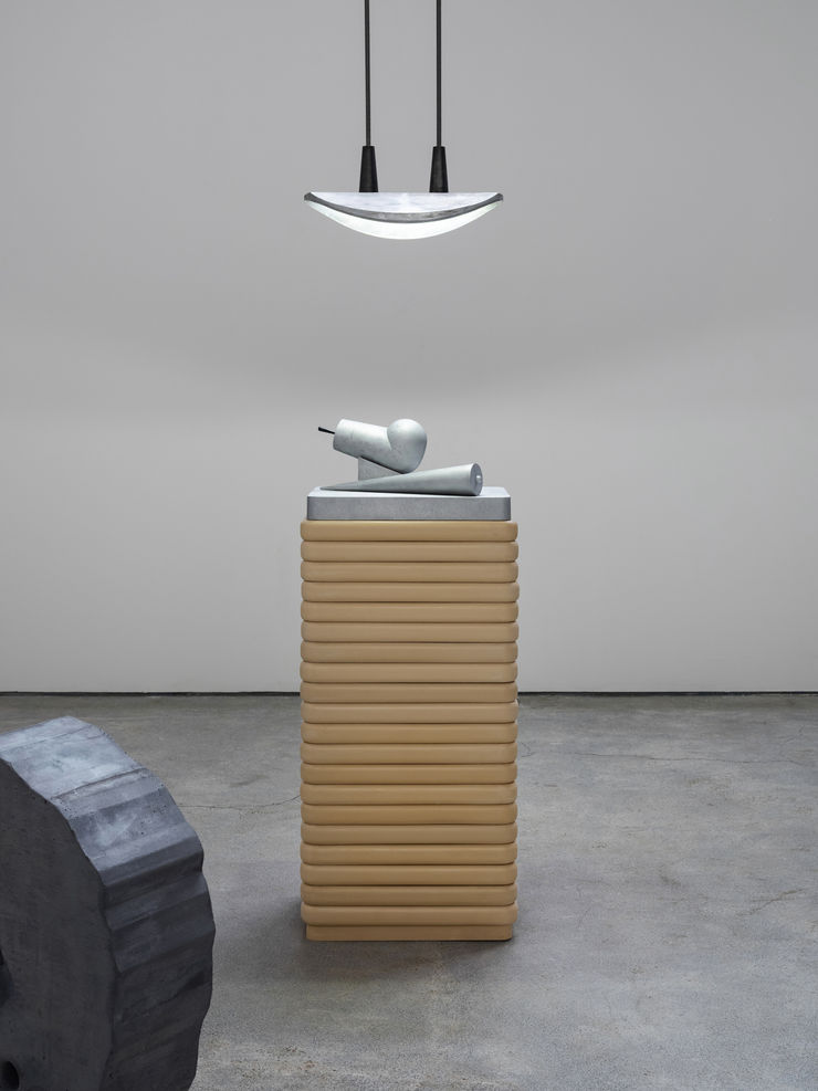 Carlos H. Matos Worktable 1, 2025 Pigmented resin, aluminum and lamp 155 x 42 x 30 cm (61 x 16.5 x 12 in)