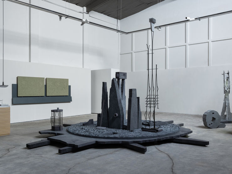 Carlos H. Matos Arcadia, 2025 Pigmented concrete, aluminum 302 x 495 x 523 cm (119 x 195 x 206 in) 1763 kg