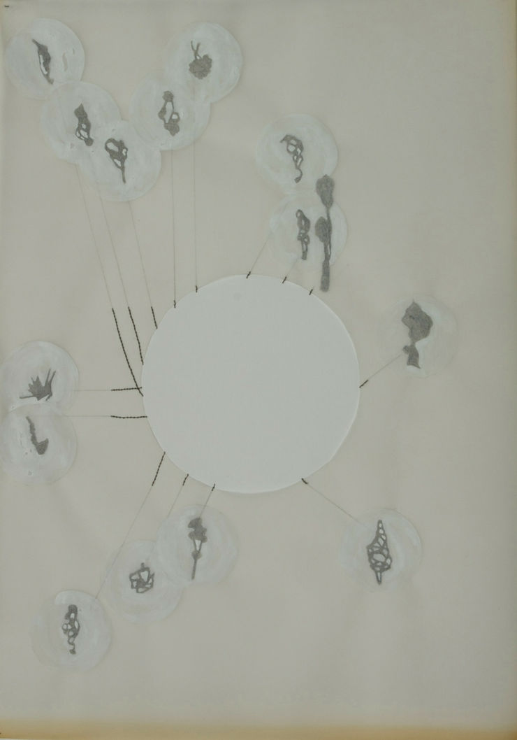 Hátóhátíð, 2013 Paper, gouache, pencil, seam stitches Hátóhátíð, 2013 29,7 x 21 cm GRI0047