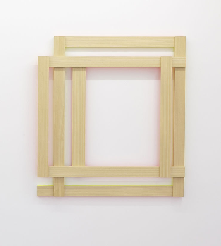 Plenty of Empty N°XXVI, 2012 Akrýl- og flúormálning á Ayous við 120 x 110 x 9 cm JEC0012