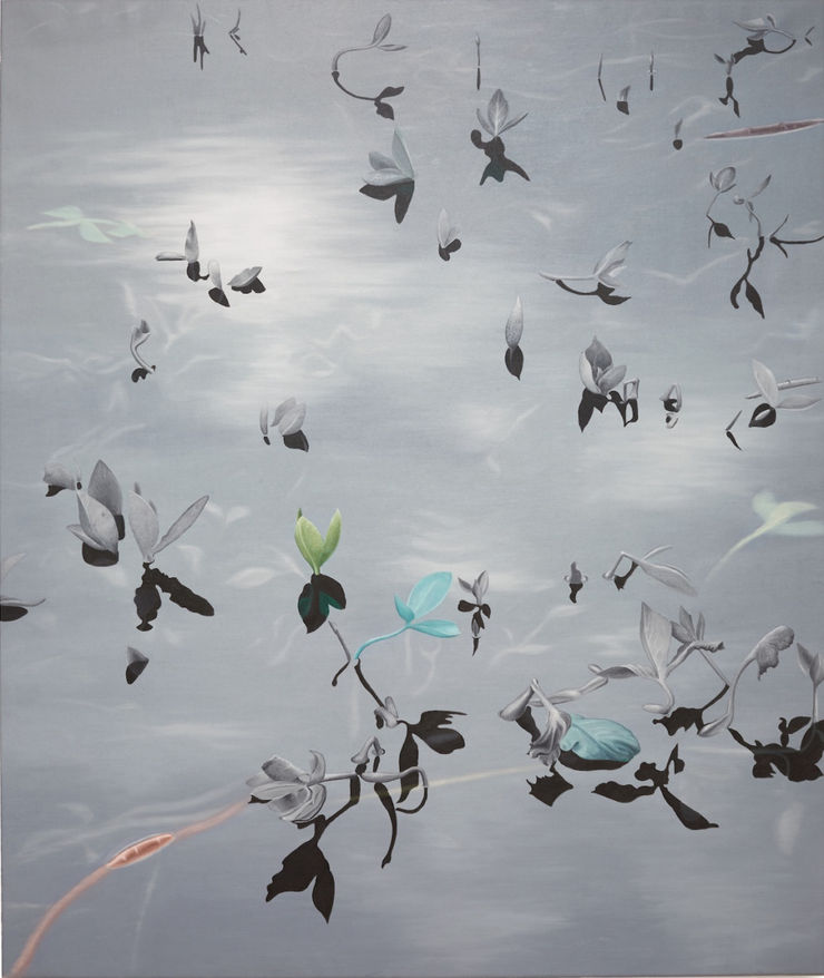 Grátjörn, 2016. Olía á striga / oil on canvas. 135 x 165 cm