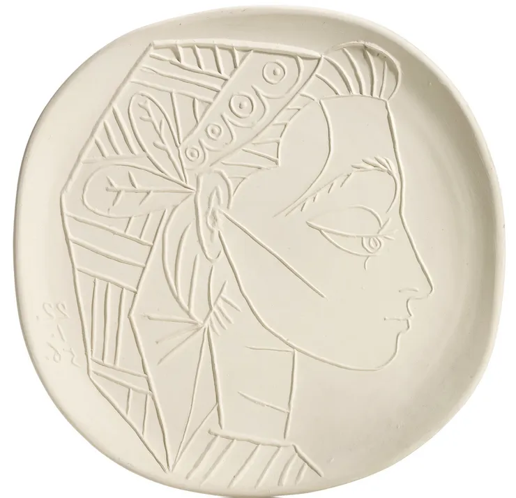 Pablo Picasso Profil de Jacqueline (1956) Ceramic
