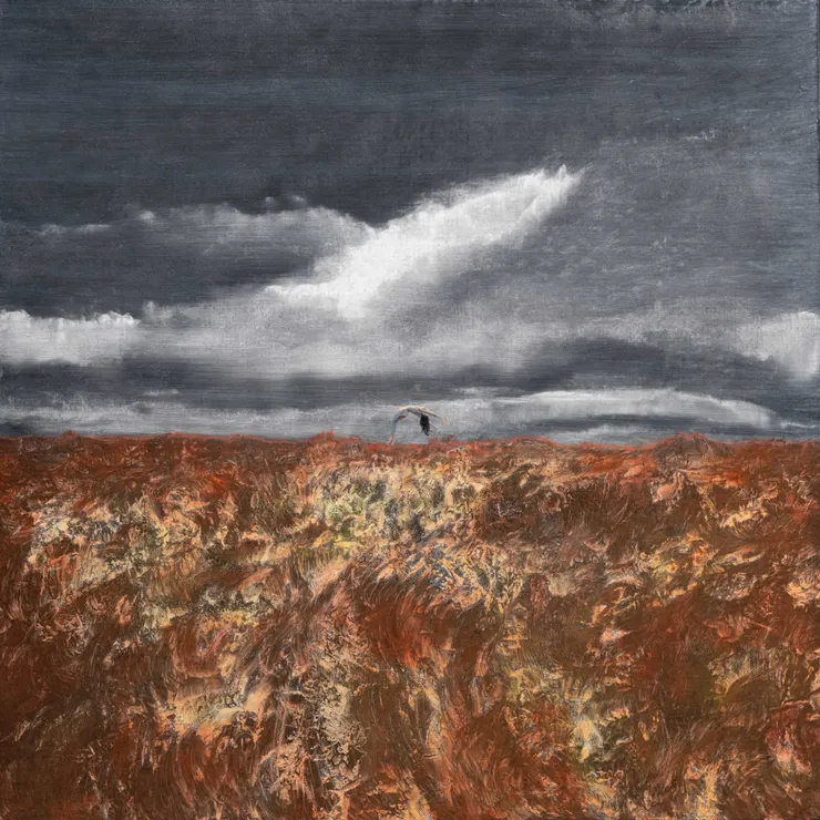 Shiori Eda Water Colors Iv 2022 Oil On Paper Mounted On Wood 40 X 40 Cm 1