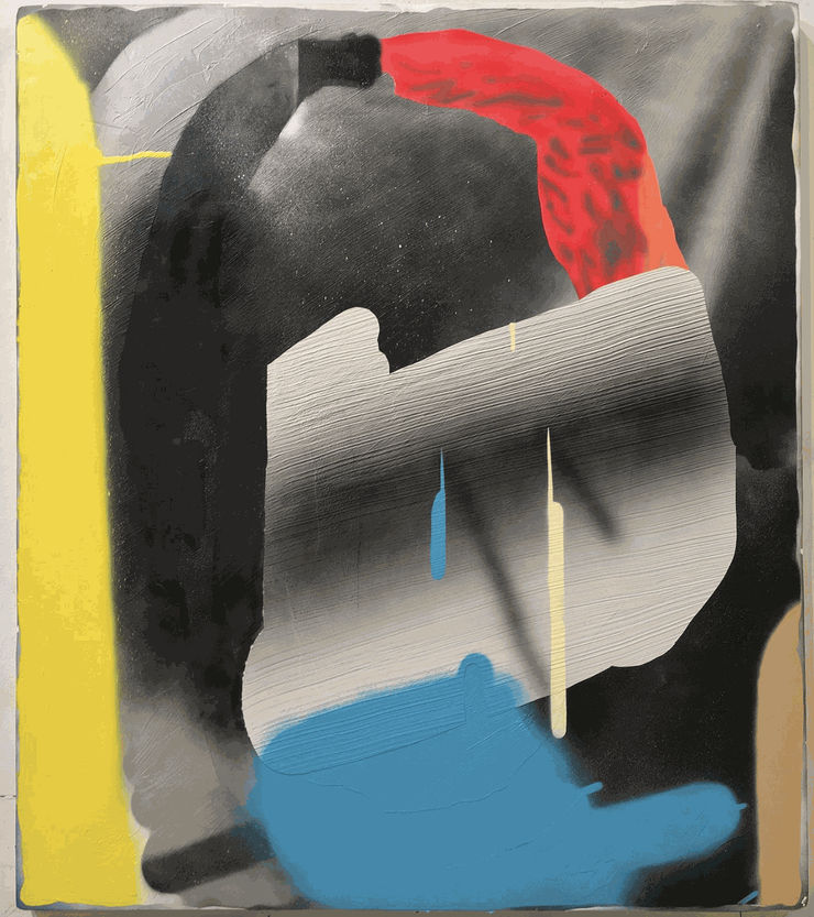 abstract painting on canvas by Terry Hoff