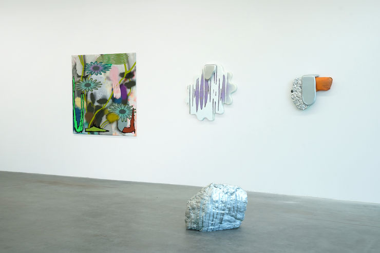 photo of the gallery with artwork on the walls